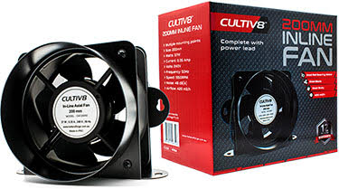 Cultiv8 200mm Inline Fan